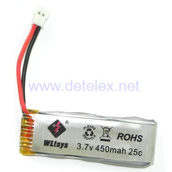 XK-K110 blash helicopter parts battery 3.7v 450mah - Click Image to Close